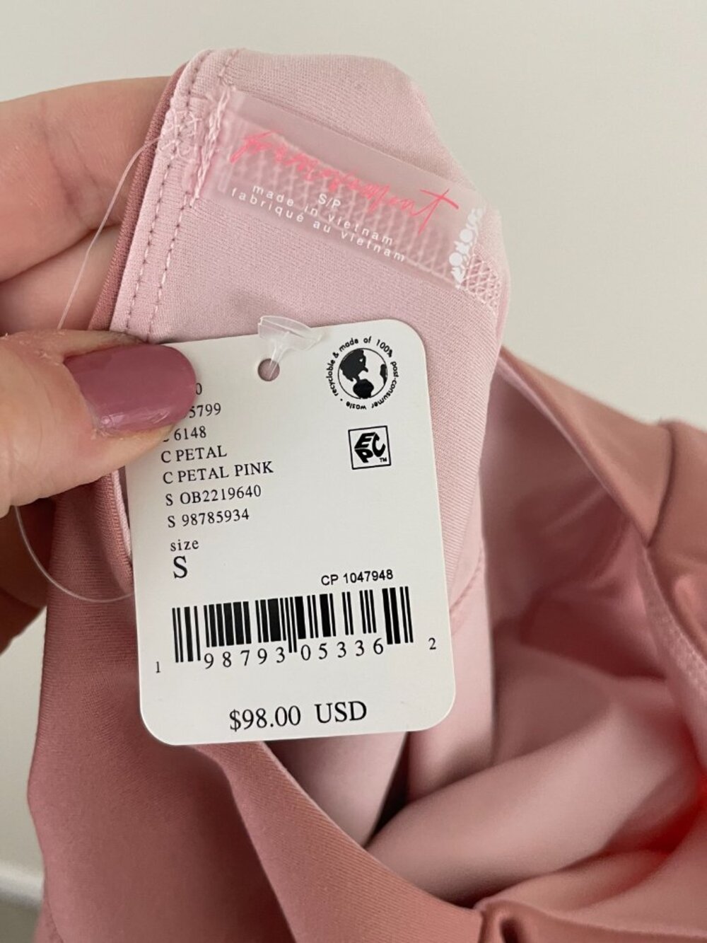 Free People Movement Baseline UV Protection Tennis Dress in Petal Pink Sz Small - Picture 3 of 6